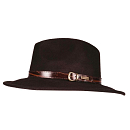 WOOLFELT HAT ROLLABLE BROWN