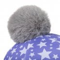 LMX MINI KIDS POM POM HAT SILK BLUEBELL ONE SIZE