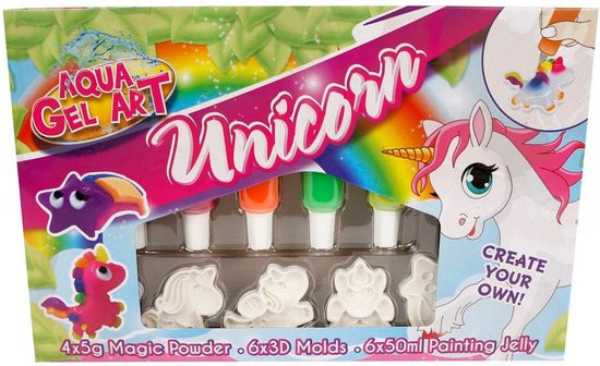 UNICORN 3D AQUA GEL FIGUREN